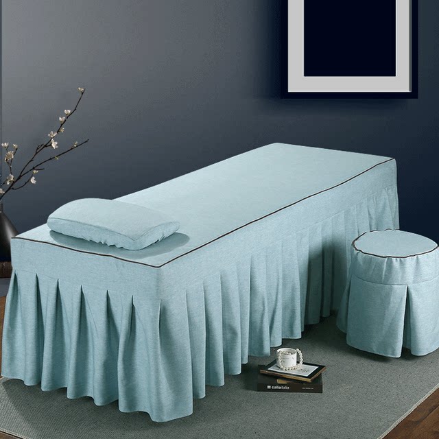 Massage sheets and bed covers Single piece new beauty bed covers cotton linen simple beauty salon beauty beds for four seasons