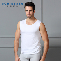 German Shu Ya underwear mens vest platinum 95-13656v high-end Shu Mei cotton double-sided streak wide shoulder vest