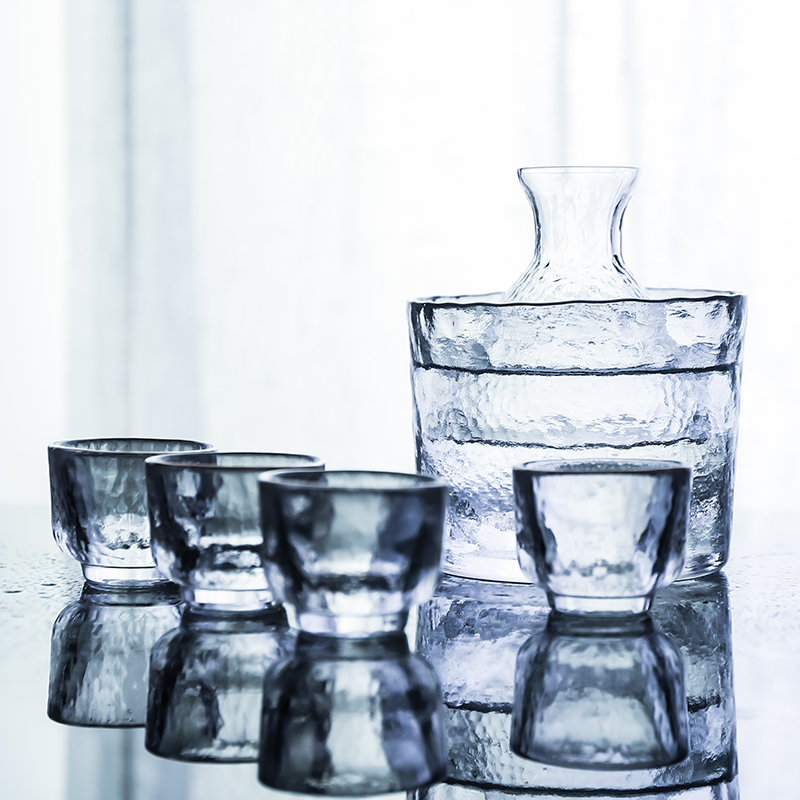 Day Style Clear Wine Pot Suit Glass Yellow Wine Winemaker Warm Wine Jug Hot Red Wine Pot Home 12 Liquor Cup Hammer