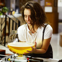 Super size net red beer glass red wine glass large capacity glass brandy glass of great heros cup bar wine glass