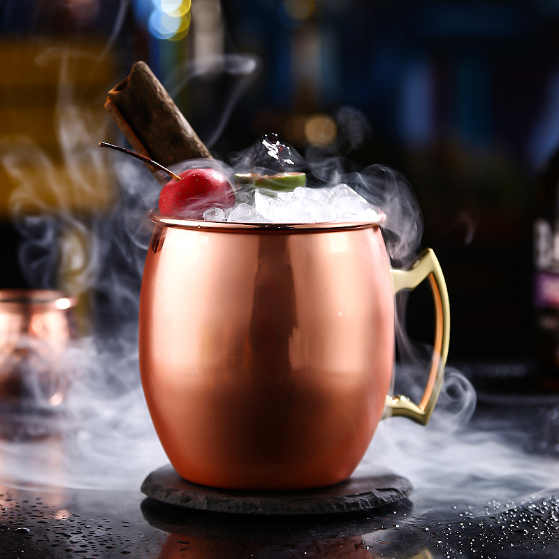 Hammer Point Bronze Cup Moscow Mullet Cup Moscow Mule Stainless Steel Cocktail Metal Wine Glass Bar Cups