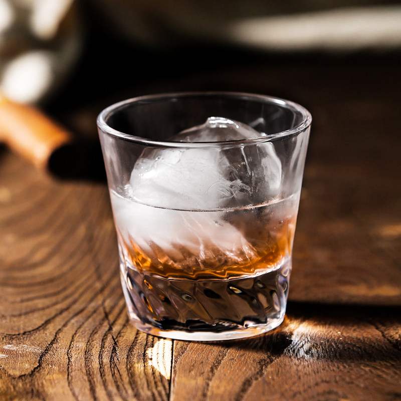 Angel Wings Whiskey Glass Japanese Ice Hockey Glass Classical Cocktail Glass Transparent Glass Spirit Glass Carved Glass