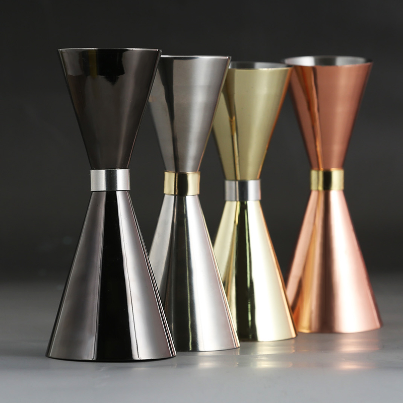 Stainless steel double-head bartender measuring cup ounce wine uz measuring cup cocktail bar utensil