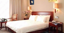 Custom Hotel Bed guesthouses Furniture Double Bed Hotel Bed Quick Hotel Rental Room Apartments Complete furnishings