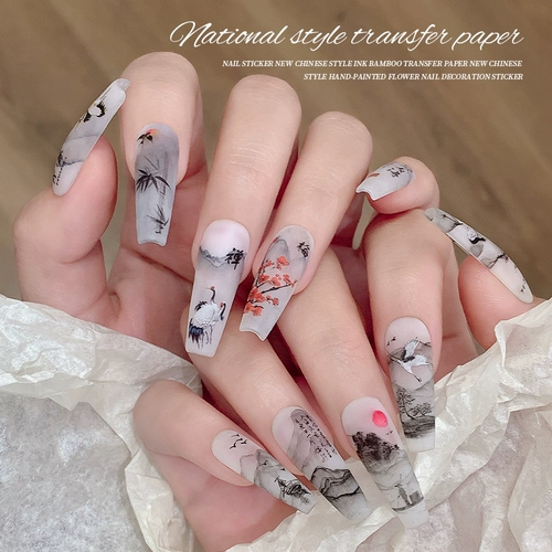 Наклейка для маникюра, целлофан в стиле древности, наклейки для ногтей, украшение для ногтей, 2025 года, новая коллекция