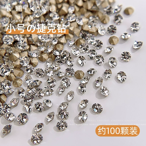 Бриллиантовый маленький трехмерный стеклянный алмаз для маникюра со стразами для ногтей, популярно в интернете