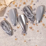 Японское металлическое блестящее медное украшение для ногтей для маникюра, популярно в интернете