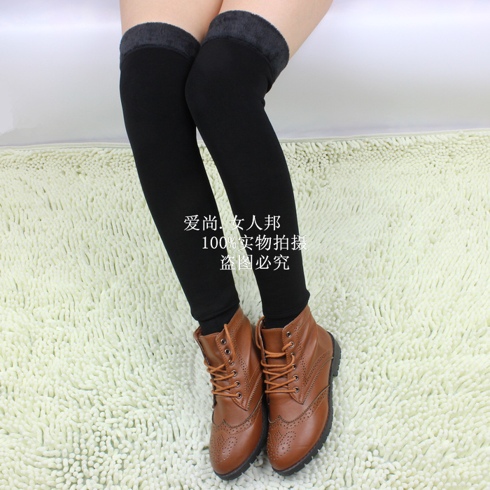 Mùa thu và mùa đông unisex dày ấm dài cộng với vớ nhung đầu gối set quần legging vớ vớ mỏng vớ vớ chân vớ dày mùa đông