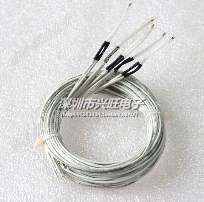 NTC 单端玻封热敏电阻温度传感器 3D打印机 100K 1% 3950耐200度