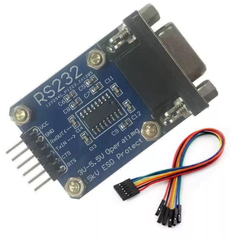 串口模块 RS232转TTL RS232转UART SP3232 刷机线带ESD