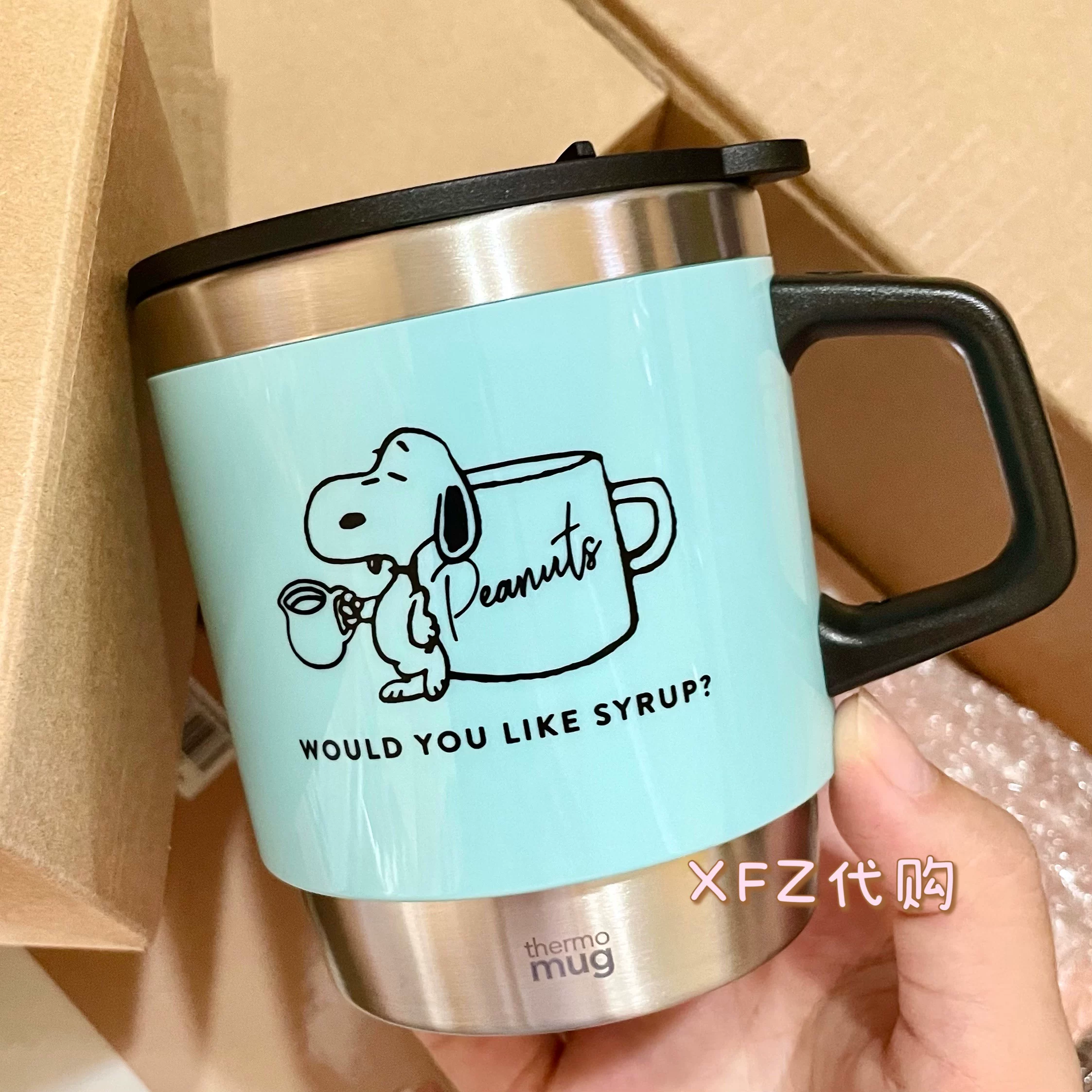 Nuby, snoopy, Japanese coffee black thermos, (Physicals), 300 ml