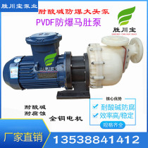 High temperature resistant PVDF self-priming pump explosion-proof da tou beng chemical pump horizontal PTFE self-priming pump explosion-proof horse stomach pump