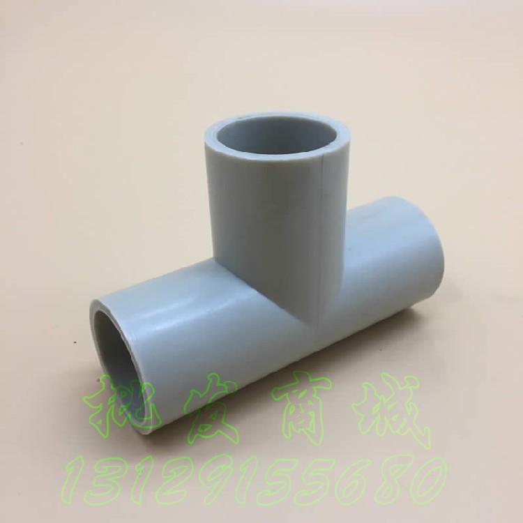 Bunda PP plastic to water pipe fittings positive tee and other diameter three-way acid resistant acid 2 inch DN50 inner diameter 60mm