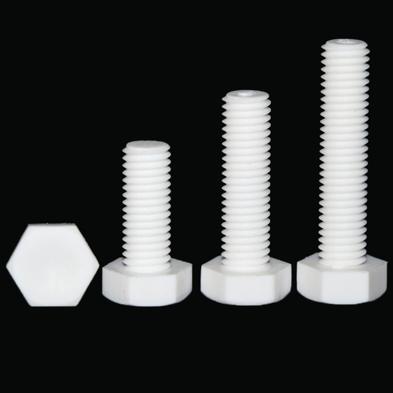 Polypropylene PP outer hexagonal insulating screw M3-M8 acid and alkali resistant plastic bolts Anti-corrosion plastic screws