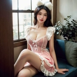 Розовое нижнее белье, зимняя униформа, пижама, комплект