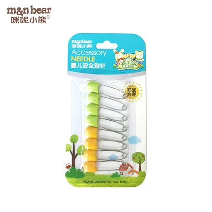 Детская большая булавка из нержавеющей стали, с медвежатами, 4см