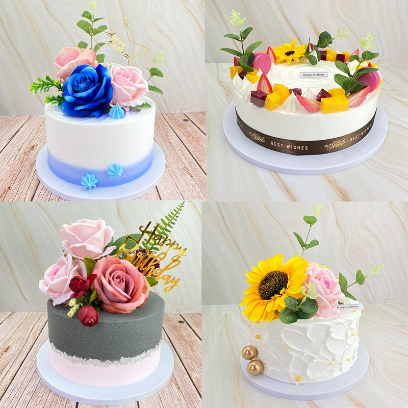 New flower flowers and flowers Ins brief online Red creative popular Senteal cake model simulation of custom shop window samples