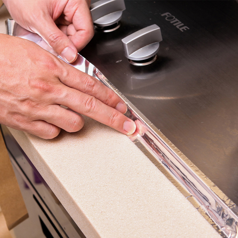 Japan imported kitchen sink moisture-proof aluminum foil sticker tinfoil paper gas cooker anti-oil and waterproof aluminum foil adhesive tape