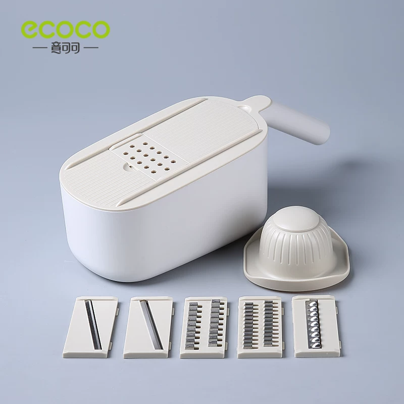 Ecoco кухонная резьба овощи резка предмета картофель shredding домашняя многофункциональная редиска и огурец чищение терка нарезчик