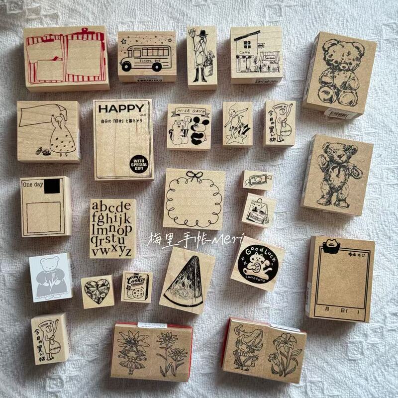 [in Stock] Japan 2026 Itoya Stamp Rina Redbug Mamama Makkey Wooden Stamp