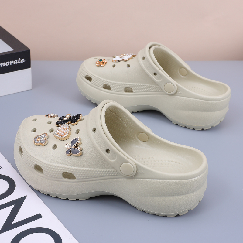 Cloud-Shaped Clogs for Women, Summer Outdoor Casual Beach Sandals, Trendy Thick-Soled Non-Slip Soft-Soled Closed-Toe Slippers