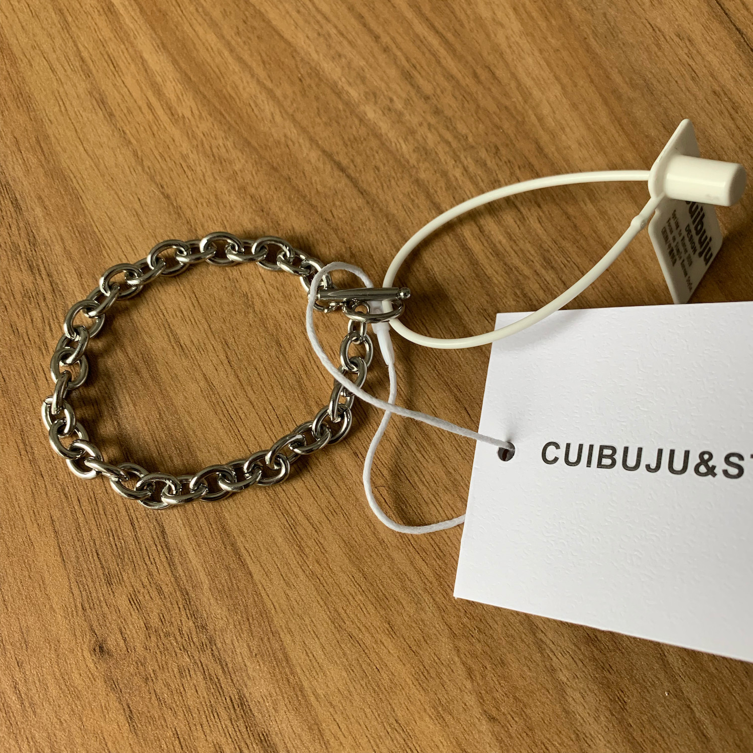 cuibuju 20ss Korean version ins simple couple bracelet titanium steel does not fade word buckle bracelet hundred matching ornaments