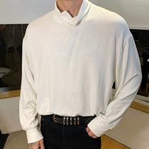 (cuibuju pick-up Spike) semi-high collar solid color long sleeve T-shirt base shirt spike 49 yuan