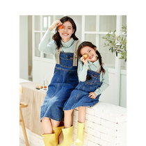 Innman children dress kinder dress Skirt Denim Harness Skirt 2022 Spring New Mother Dress Girl Dress Girl Dress Girl Dress Girl Dress