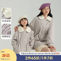 Yinman childrens clothing mother and daughter Autumn and Winter new cotton clothes Winter Childrens cotton clothes womens coat girls cotton coat