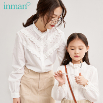 Mainman children dress girls children pro-children dress long sleeve shirt autumn new female dress blouses CUHK Tong Bai shirt foreign air