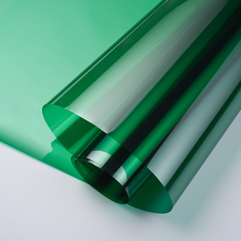 Colour glass adhesive film transparent red green blue yellow tea colour handmade closet decorated with seven painted glass stickers