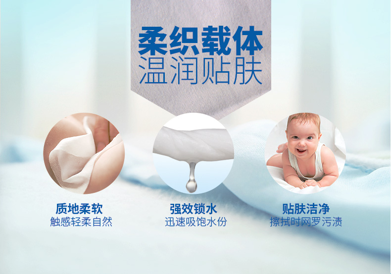 Khăn lau trẻ em Gb tốt bé lau biển sơ sinh PP khăn lau ướt đặc biệt 80 viên 5 gói có nắp 2018 mới - Khăn ướt giấy ướt