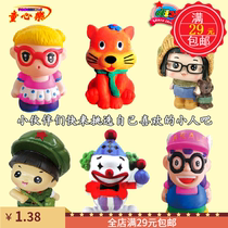 White fill mold man with 8 color propylene handmade painted DIY to make white blank painted toy store money pot 0 16