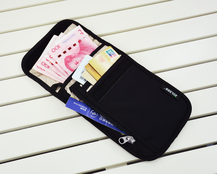 Túi đeo cổ du lịch Zolsea túi đựng tài liệu RFID chống trộm Hồng Kông và Macao túi lưu trữ đa năng ví đựng giấy tờ nam