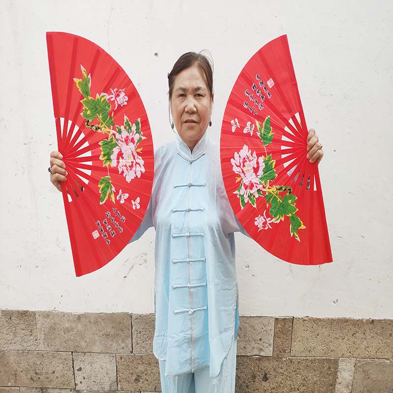 太极左右手双扇竹骨功夫扇:传统武术与现代时尚完美融合!-太极扇-淘宝好物网