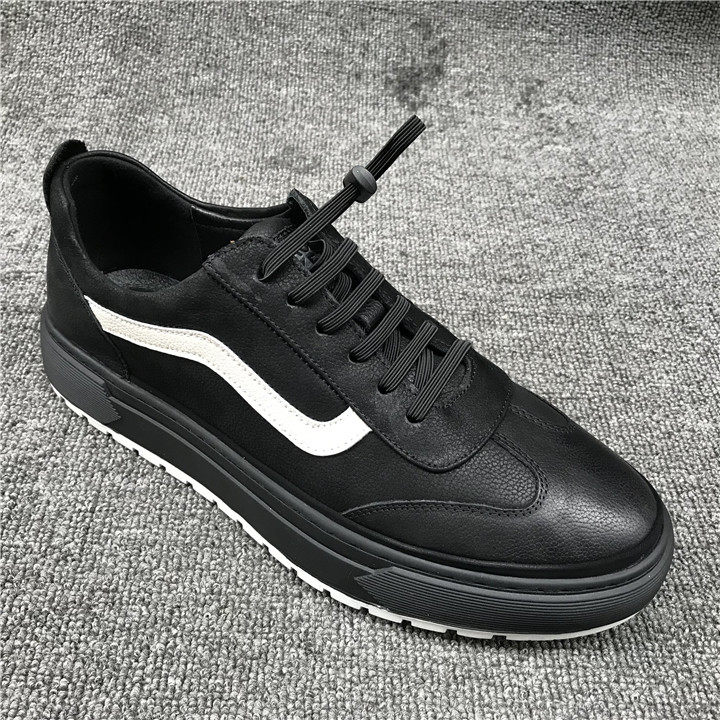 Broken size shoes special men's shoes leather top layer cowhide Korean version fashion youth sports casual shoes thick bottom shoes trend