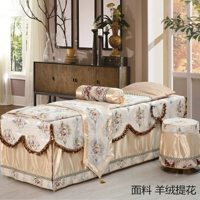 vẻ đẹp quảng cáo salon Beauty khăn trải giường denim thẩm mỹ viện bedspread và liệu pháp xoa bóp vận chuyển massage giường bìa - Trang bị tấm