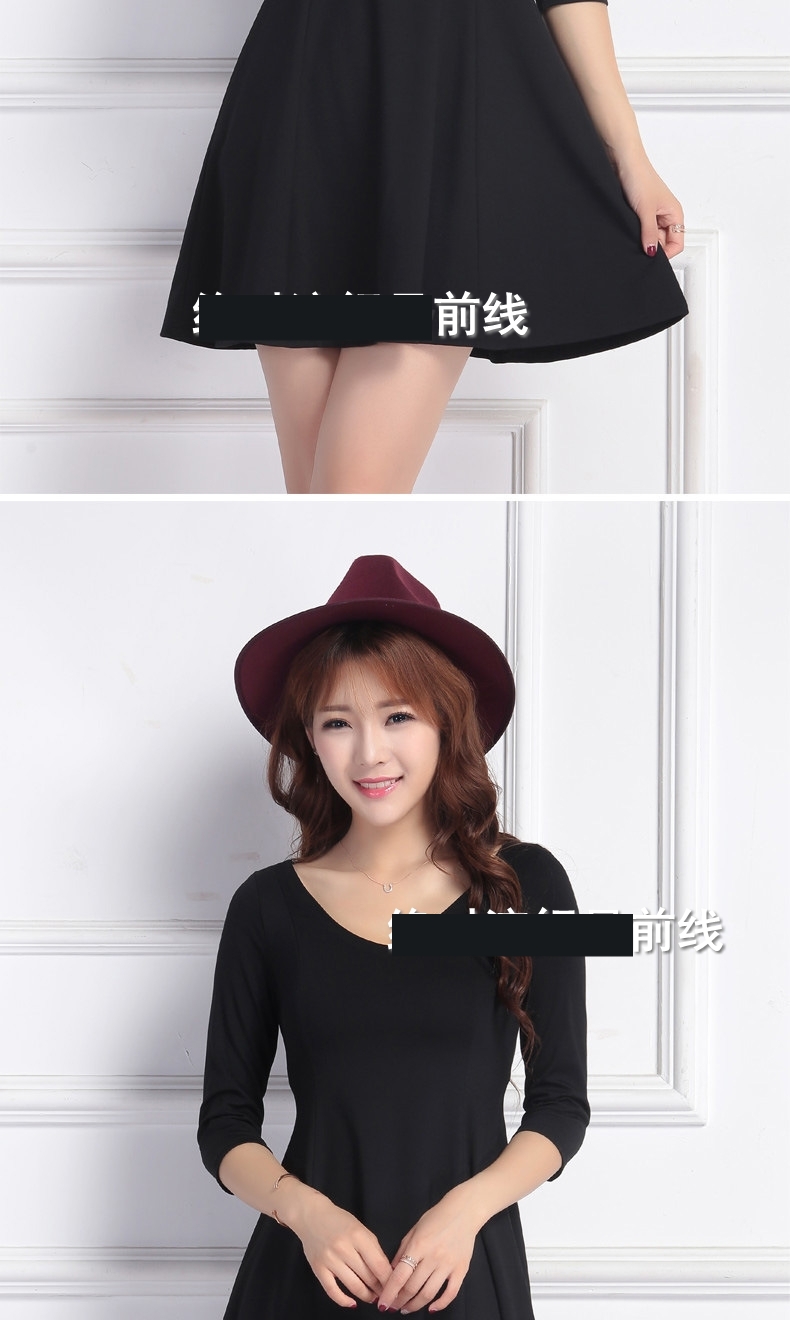 Dài tay Slim V-cổ cao Eo thon Váy A-line Pseudo-naught CD Dress Up Duyên dáng gợi cảm Ruffle Dress đầm xòe cao cấp