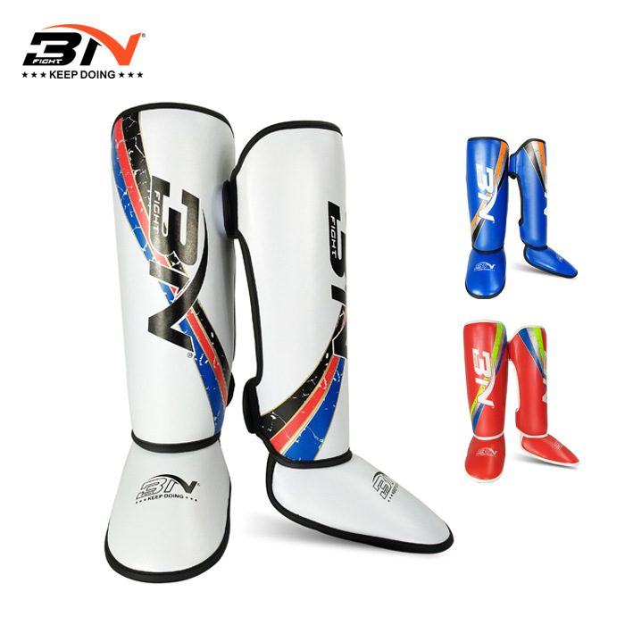 BN Children Loose leg guard leg plate Blow MMA Tai Boxing Kid Boxing Taekwondo Taekwondo Beat to protect the back of the foot