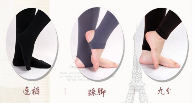 Mùa thu và mùa đông cộng với nhung dày romper vớ leggings vớ chín điểm trên chân thậm chí tất chân quần chống móc lụa mở tập tin vớ phụ nữ quan tat