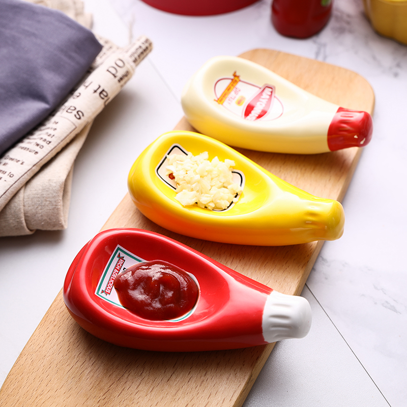 Export Japan Creative Ceramic Saucer Sauces Dish Original Design Soy Sauce Dish Mustard dishes
