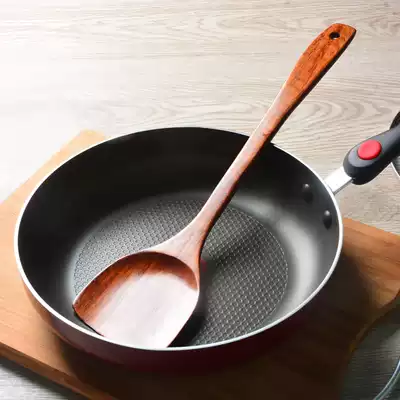 Add a little music non-stick pot special wooden spatula long handle anti-scalding lotus wooden cooking shovel tableware wooden shovel