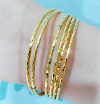 Vietnamese sand gold bracelet women's jewelry sansheng sanshi genuine fine gold bracelet that will not fade for a long time