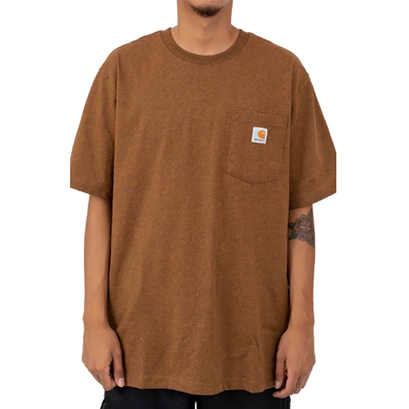 Спортивная майка Carhartt K87 Summer Pocket T -shirt мужская нижняя рубашка свободная рабочая короткие рукава