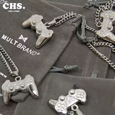 MULT titanium steel classic gamepad necklace for men and women couples European and American simple hip hop trend Joker necklace