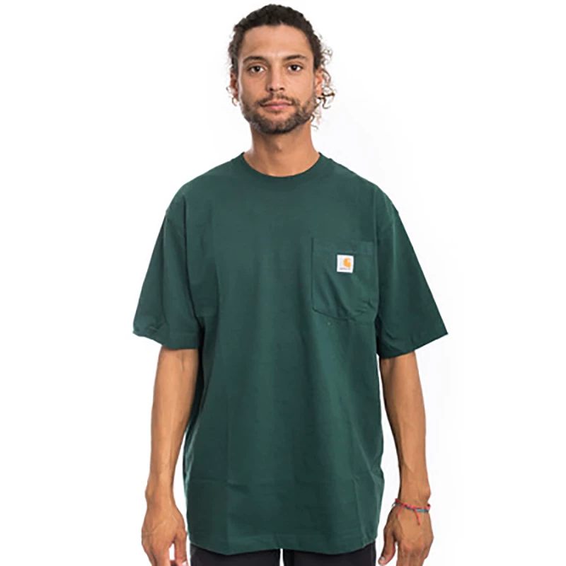 Спортивная майка Carhartt K87 Summer Pocket T -shirt мужская нижняя рубашка свободная рабочая короткие рукава