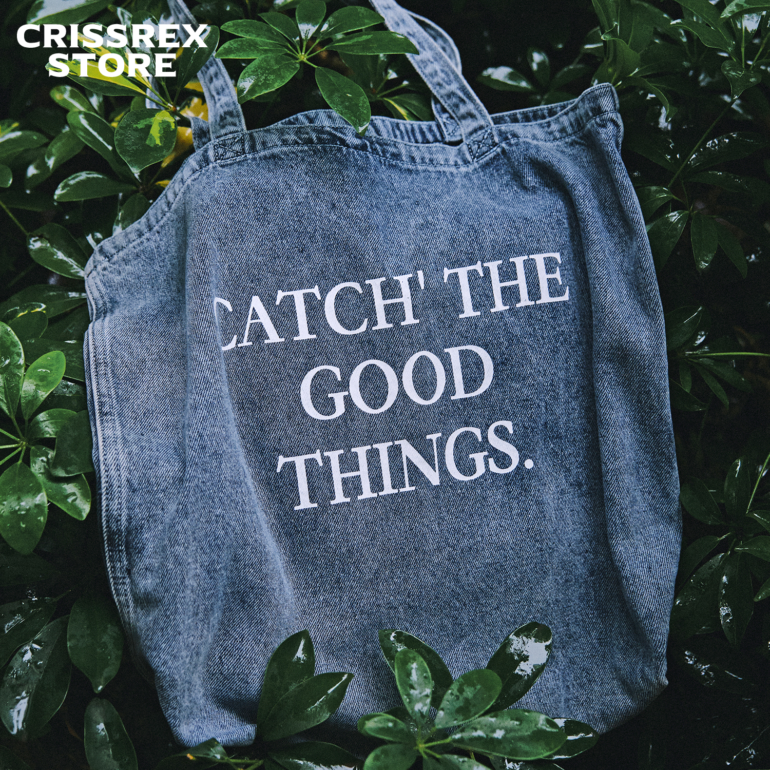 Crisisrex Store LivingTown Daily Commute Large Capacity Denim Canvas Handbag single shoulder bag