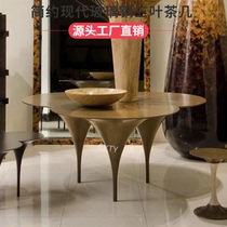 Designers new fiberglass clover tea table petals three-legged leisure tea table dining table entrance sales office home