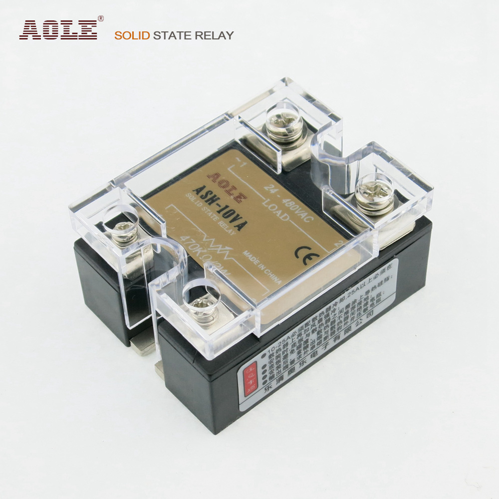 Hot pin single-phase solid-state relay ASH-10VA VR voltage regulation control temperature potentiometers regulate 480VAC