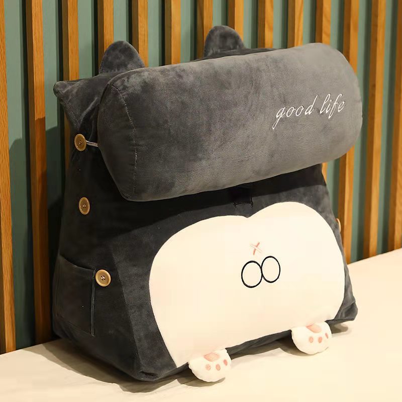 Bedside back cushion pillow summer triangle pillow bed pillow girls sleeping lumbar pillow sofa cushion dormitory